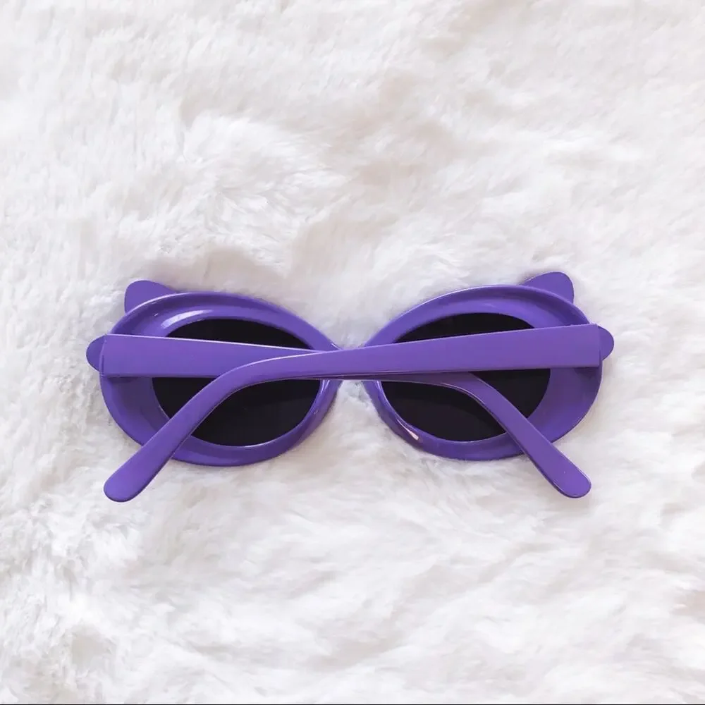 Everly Purple Toddler Girl Fashion Bow Sunglasses